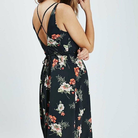 green polka dot dress topshop